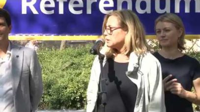 Joana Ortega presideix l’acte central del PDECat a l’Anoia en la campanya de l’1-O