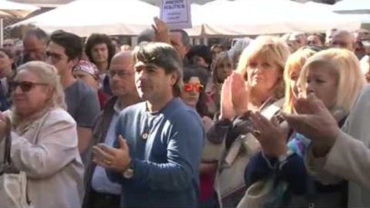 L’Anoia es manifesta contra l’empresonament de Jordi Sànchez i Jordi Cuixart