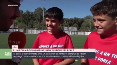 Unir els infants per fomentar el treball comunitari, l’objectiu de l’estiu a la Pobla de Claramunt