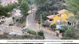 El Govern aprova les obres de connexió per emergència de Cabrera d’Anoia a Aigües Ter- llobregat