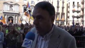 Alta participació dels alcaldes de la Catalunya Central a la manifestació de Batlles el Refrèndum