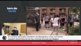 TDT Primera setmana de curs escolar al nou Institut Escola Guillem de Balsareny