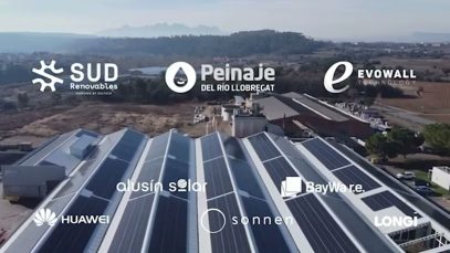 L’ICF finança amb 1,6 MEUR l’empresa Peinaje del Río Llobregat per substituir el sostre d’uralita per una coberta solar