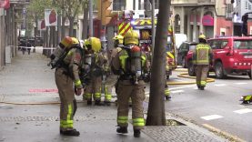 Ensurt al bar La Cabanya, a la Muralla de Sant Domènec de Manresa, per l’incendi d’una cafetera